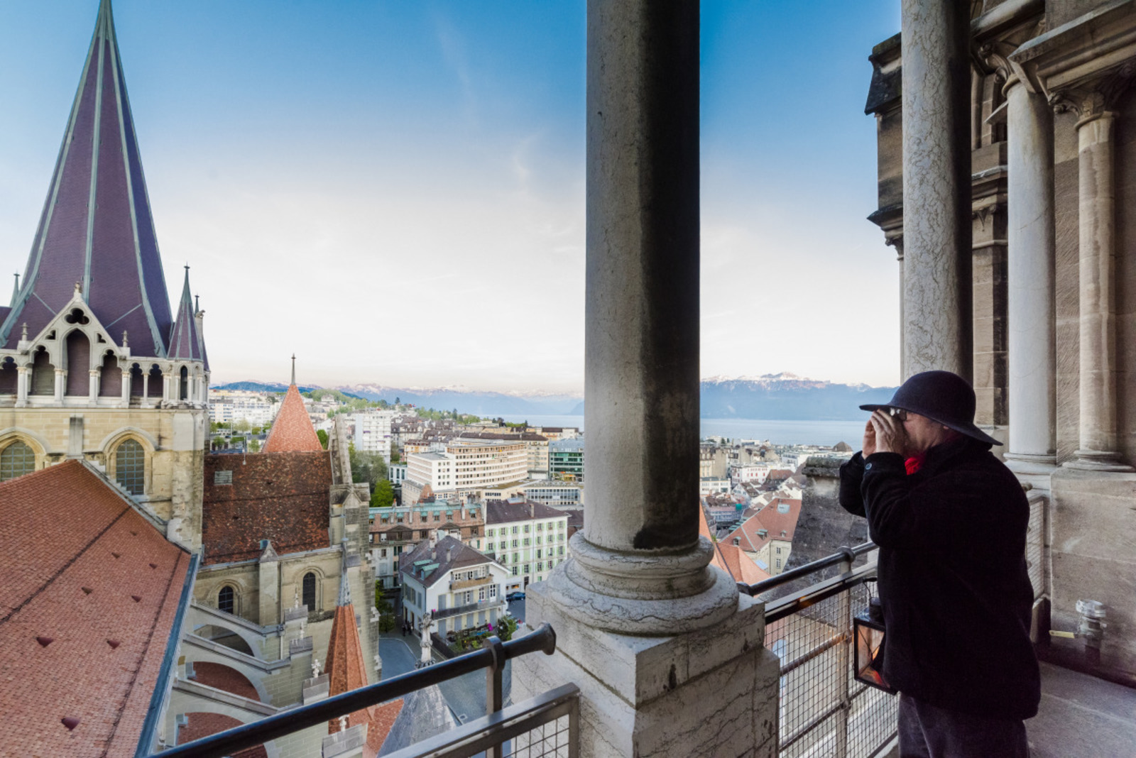 Le fameux guet de la Cath&eacute;drale de Lausanne