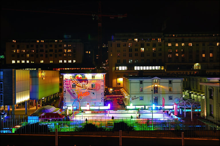 Patinoire du Flon illuminée (c)LT/mano