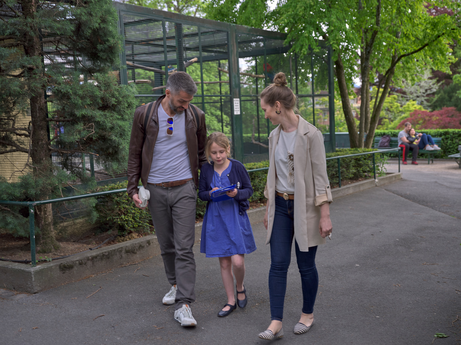 Lausanne en famille, visite de la voli&egrave;re du Parc Mon-Repos